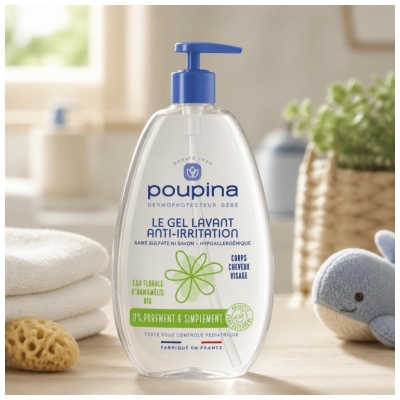 Poupina Gel Lavant Anti-Irritation 485 ml