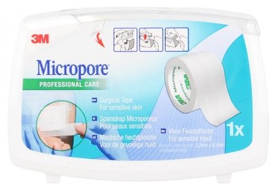Bandaj Microporos 3M Micropore Professional Care 2,5 cm x 9,14 m