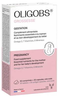Laboratoire CCD Oligobs Schwangerschaft 30 Tabletten + 30 Kapseln