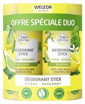 Desodorante en Barra Citrus Bergamota Set de 2 x 50 g