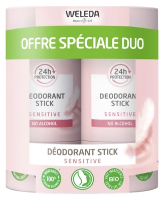 Weleda Deodorant Stick Sensitive Set of 2 x 50 g