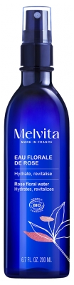 Melvita Bottiglia Spray di Acqua Floreale di Rosa Antica Biologica 200 ml