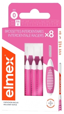 Elmex 8 Brossettes Interdentaires - Taille : 0,6 mm