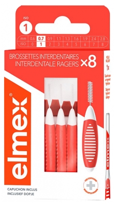 Elmex 8 Interdental Brushes - Size: 0,7mm