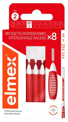 Elmex 8 Brossettes Interdentaires - Taille : 0,9 mm