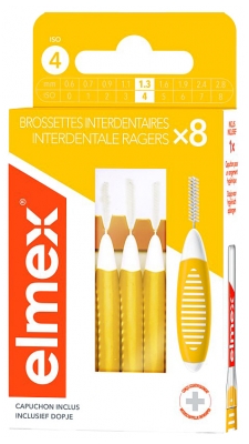 Elmex 8 Interdental Brushes - Size: 1,3mm