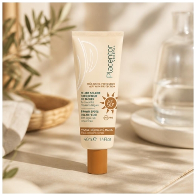 Placentor Végétal Sonnenfluid zur Korrektur von Pigmentflecken SPF50+ 40 ml