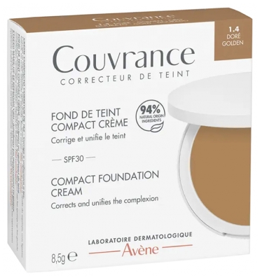 Avène Couvrance Fond de Teint Compact SPF30 8,5 g - Teinte : 1.4 Doré