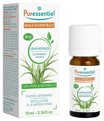 Puressentiel Eteerinen Öljy Sitruunaruoho (Cympogobon citratus) Luomu 10 ml
