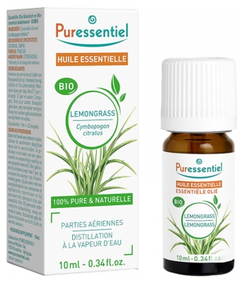 Puressentiel Huile Essentielle Lemongrass (Cympogobon citratus) Bio 10 ml