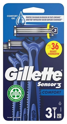 Gillette® Sensor3® Comfort 3 Maquinillas de Afeitar