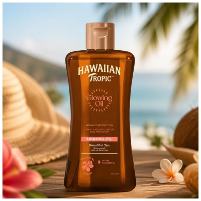 Hawaiian Tropic Glowing Oil Opalovací olej 200 ml
