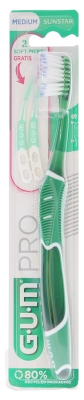 GUM Brosse à Dents Technique Pro Medium 528 - Couleur : Vert foncé