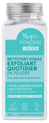 Waam Magic Powders Detergente Viso Esfoliante Quotidiano Biologico 45 g