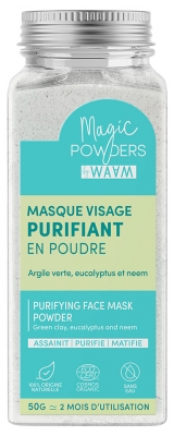 Waam Magic Powders Masque Visage Purifiant Bio 50 g