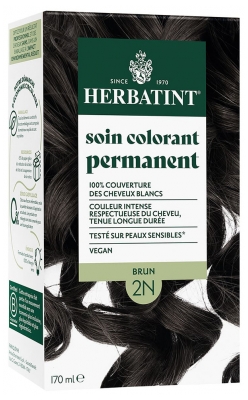 Herbatint Permanent Color Care 170 ml - Hair Colour: 2N Brown