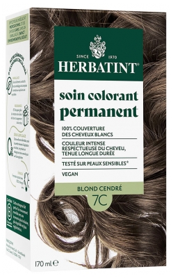 Herbatint Permanent Color Care 170 ml - Hair Colour: 7C Ash Blond