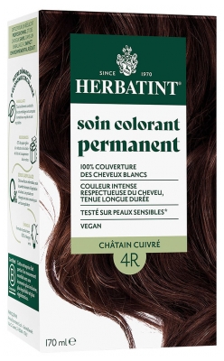 Herbatint Permanent Color Care 170 ml - Hair Colour: 4R Copper Chestnut