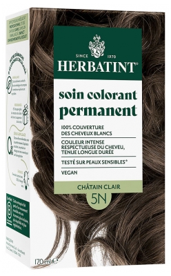 Herbatint Permanent Color Care 170 ml - Hair Colour: 5N Light Chestnut