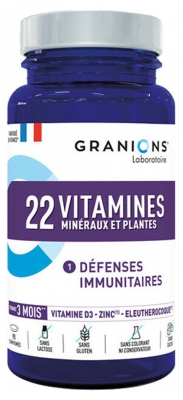 Granions 22 Vitamines Minéraux et Plantes 90 Comprimés