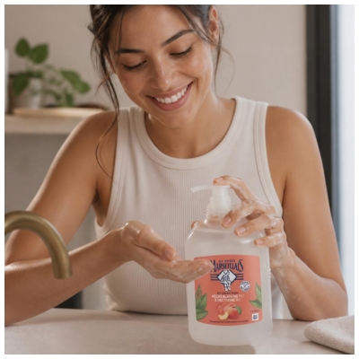 Gel de spălat mâini Le Petit Marseillais Piersică Albă și Nectarine 500 ml