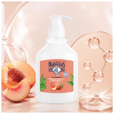 Le Petit Marseillais Gel Lavant Mains Pêche Blanche et Nectarine 500 ml