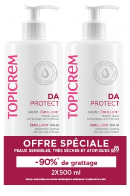 Topicrem DA Mīkstinošais Balzams Komplektā 2 x 500 ml