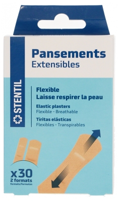 Stentil Pansements Extensibles 30 Pansements 2 Formats