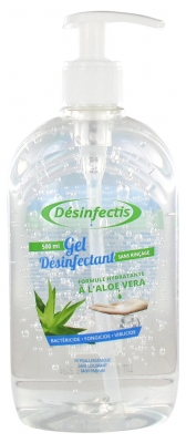 Désinfectis Gel Désinfectant Sans Rinçage à l'Aloe Vera 500 ml