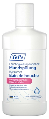 TePe Bain de Bouche Hydratant Bouche Sèche Non Aromatisé 500 ml