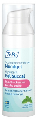 TePe Gel Buccal Hydratant Bouche Sèche Menthe Douce 50 ml