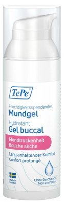 TePe Gel Buccal Hydratant Bouche Sèche Non Aromatisé 50 ml