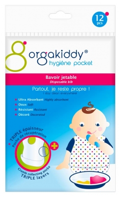 Orgakiddy Einweglätzchen 12 Lätzchen