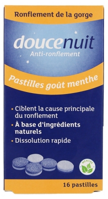 Douce Nuit Anti-Ronflement Double Action 16 Pastilles