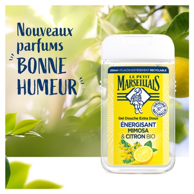 Le Petit Marseillais Gel Douche Extra Doux Mimosa & Citron Bio 250 ml