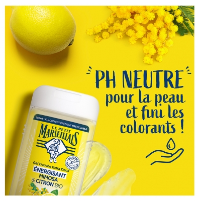 Le Petit Marseillais Gel Douche Extra Doux Mimosa & Citron Bio 250 ml