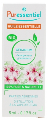 Puressentiel Huile Essentielle Géranium (Pelagonium graveolens) Bio 5 ml