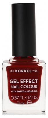 Korres Gel Effect Vernis à Ongles 11 ml - Couleur : 59 : Wine Red