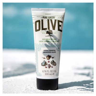 Cremă de Corp Korres Olive cu Sare de Mare 200 ml