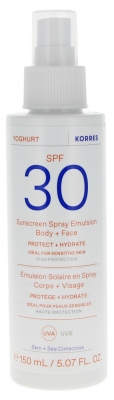 Korres Yoghurt Emulsione Solare Spray Corpo e Viso SPF30 150 ml