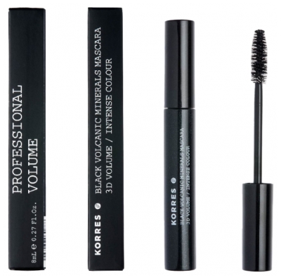 Korres Volcanic Minerals 3D Volume Mascara 8 ml - Colore: 01: Nero