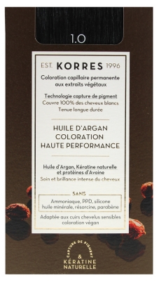 Korres Argan Oil Trwała Farba do Włosów