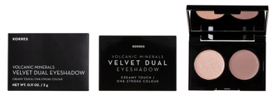 Korres Mineral Volcanic Velvet Ögonskugga Duo 3 g - Färgton: 18: Rosa ros