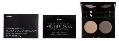 Korres Mineral Volcanic Velvet Ögonskugga Duo 3 g - Färgton: 48: Khakis