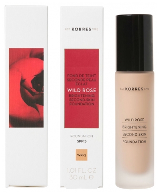 Korres Wild Rose Foundation SPF15 30ml - Colour: WRF2 : Beige