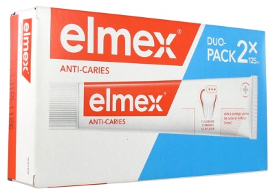 Elmex Dentifrice Anti-Caries Lot de 2 x 125 ml