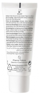 A-DERMA Biology Crème Riche Dermatologique Hydratante Bio 40 ml