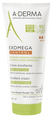 A-DERMA Exomega Control Anti-Itching Emollient Cream Eco-Slim Tube 200ml