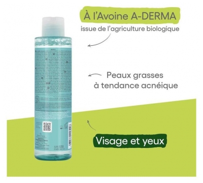 A-DERMA Biology AC Eau Micellaire Nettoyante Purifiante Bio 200 ml