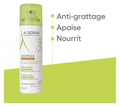 A-DERMA Exomega Control Spray Émollient 50 ml
